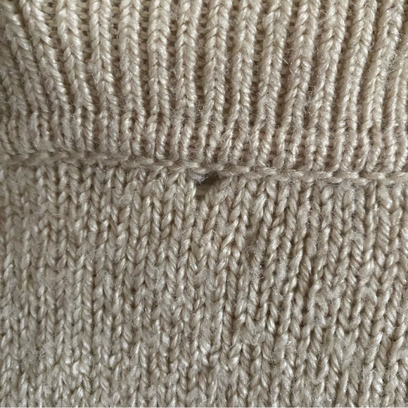 OAK + FORT Cable Knit Button Up Polo Cardigan Sweater - Picture 7 of 11